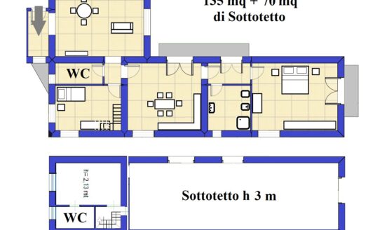 Appartamento su due piani in vendita in corso Calatafimi, 399