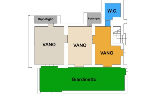 Signorile e ampio 3 vani con terrazzo zona Dante