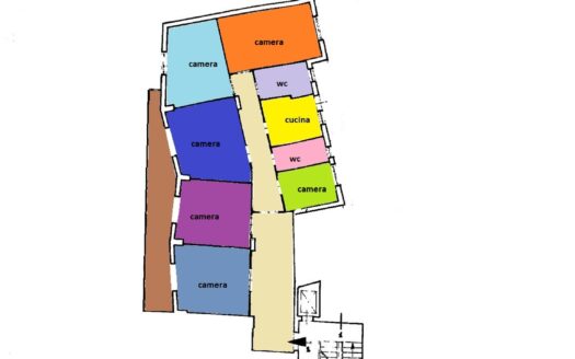 Luminoso appartamento in via Quarto dei Mille n.36